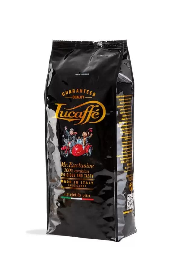 lucaffe mr exclusive 100 arabica kava v zrnjih 1kg