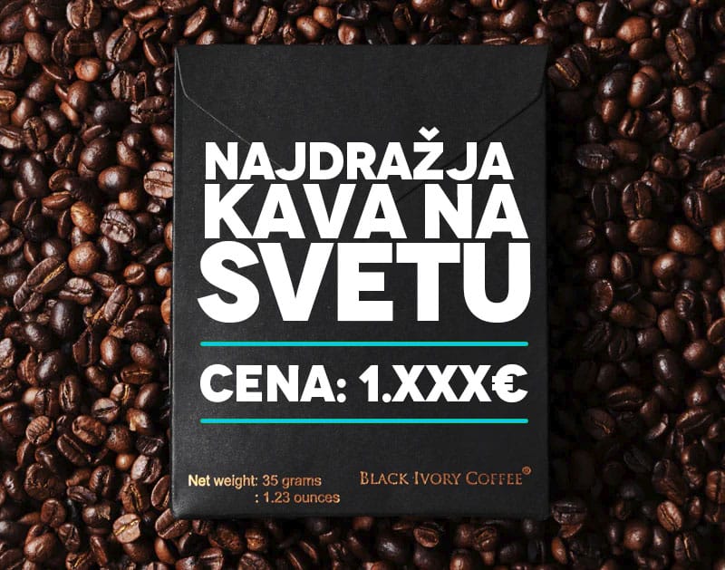 Najdražja kava na svetu black ivory coffee