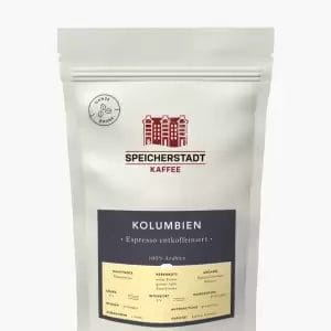 Speicherstadt Kolumbian 100 Arabica Espresso Brezkofeinska Kava 250g paket