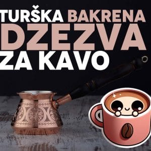 Turška bosanska bakrena džezva za kavo