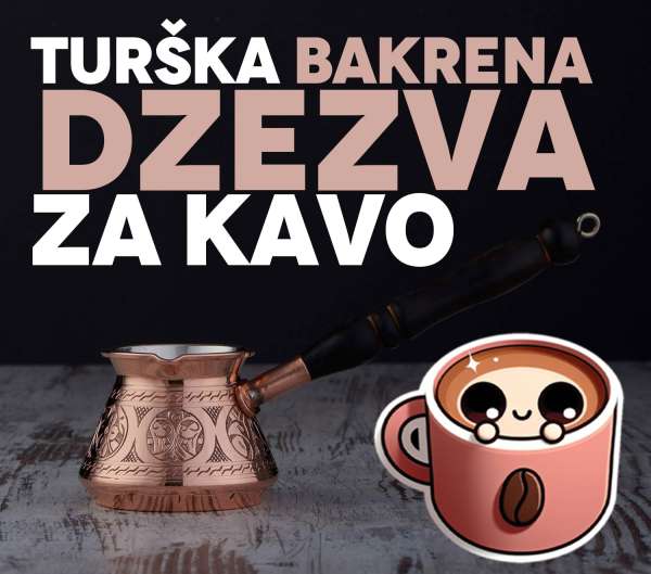 Turška bosanska bakrena džezva za kavo