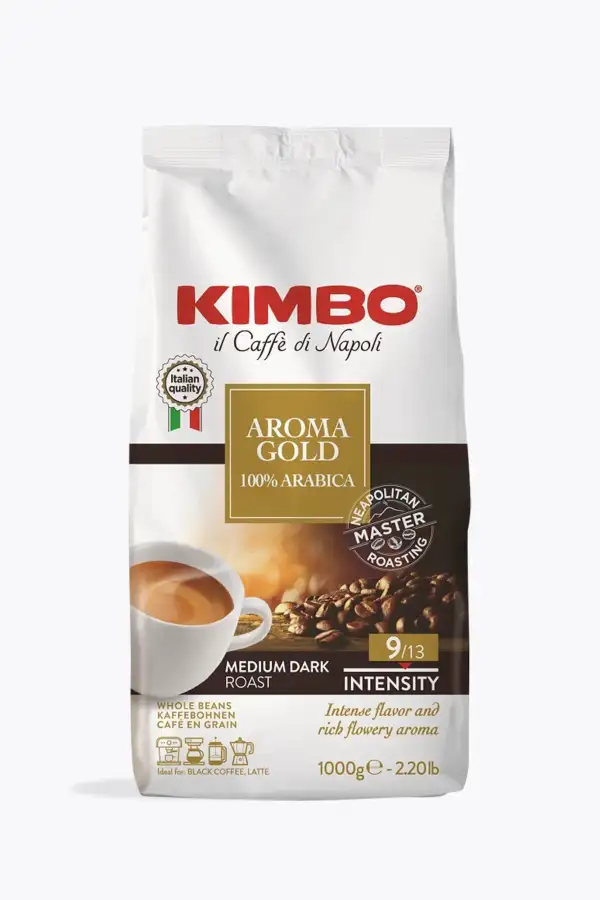 kimbo gold espresso kava v zrnjih 1kg