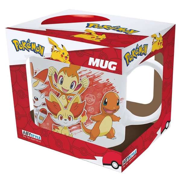 Pokémon Fire Starter Pokemoni skodelica 320ml skatla